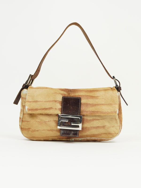 FENDI CALF HAIR BAGUETTE