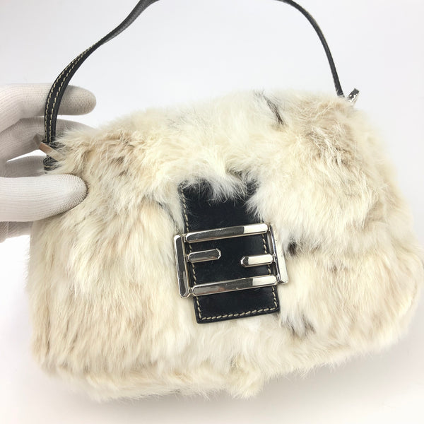 FENDI FUR BAGUETTE BAG