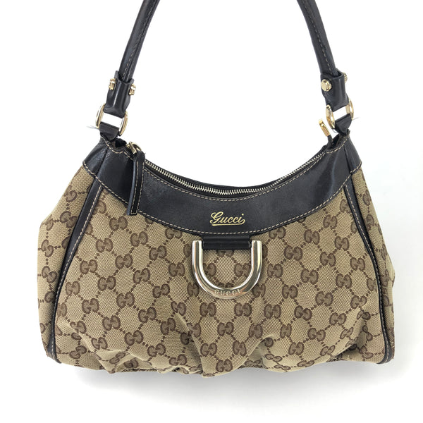 GUCCI ABBEY MONOGRAM SHOULDER BAG