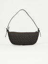FENDI ZUCCA CRESCENT SHOULDER BAG