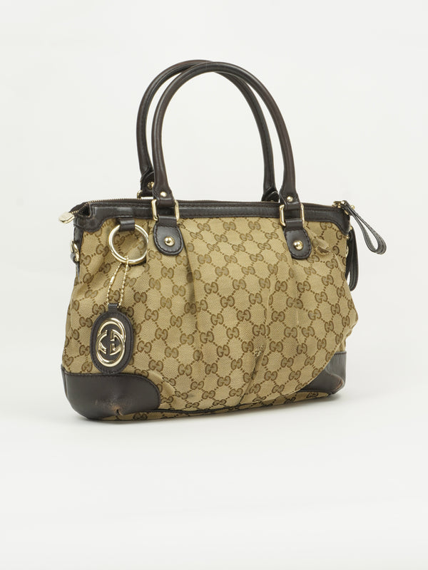 GUCCI MONOGRAM SUKEY TWO WAY BAG