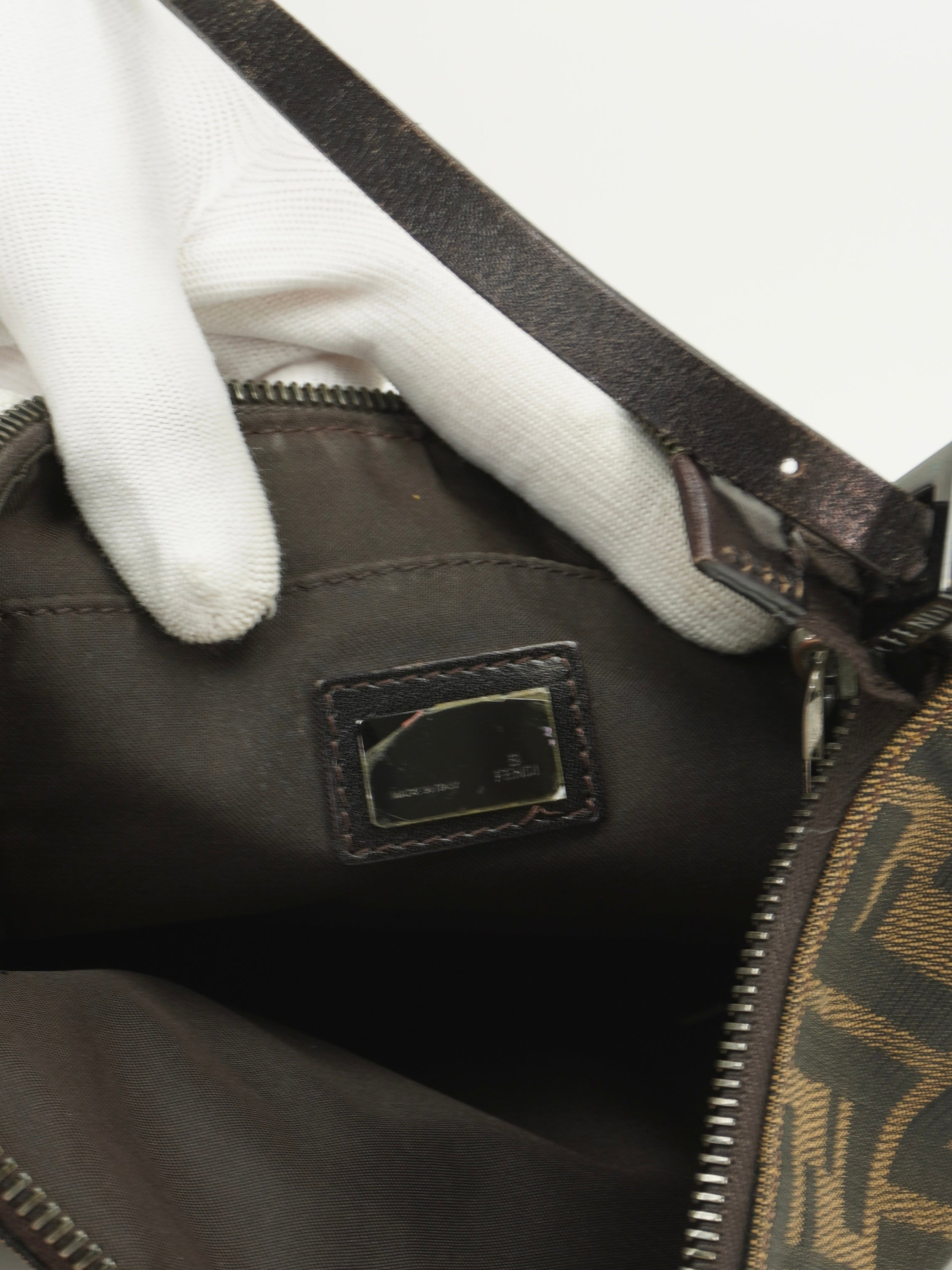 FENDI ZUCCA SHOULDER BAG