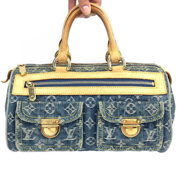 LOUIS VUITTON NEO SPEEDY DENIM BAG