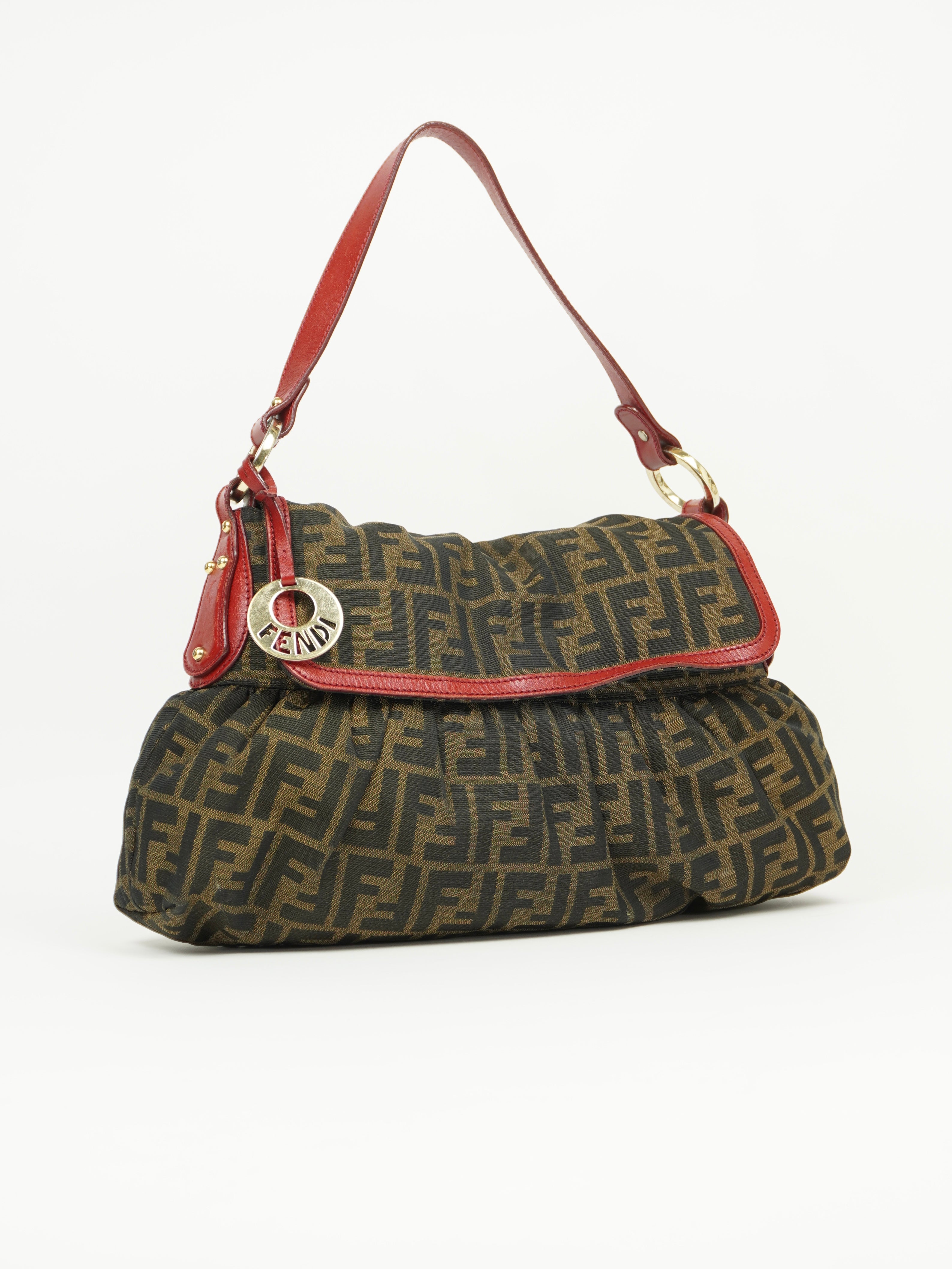 FENDI ZUCCA SHOULDER BAG