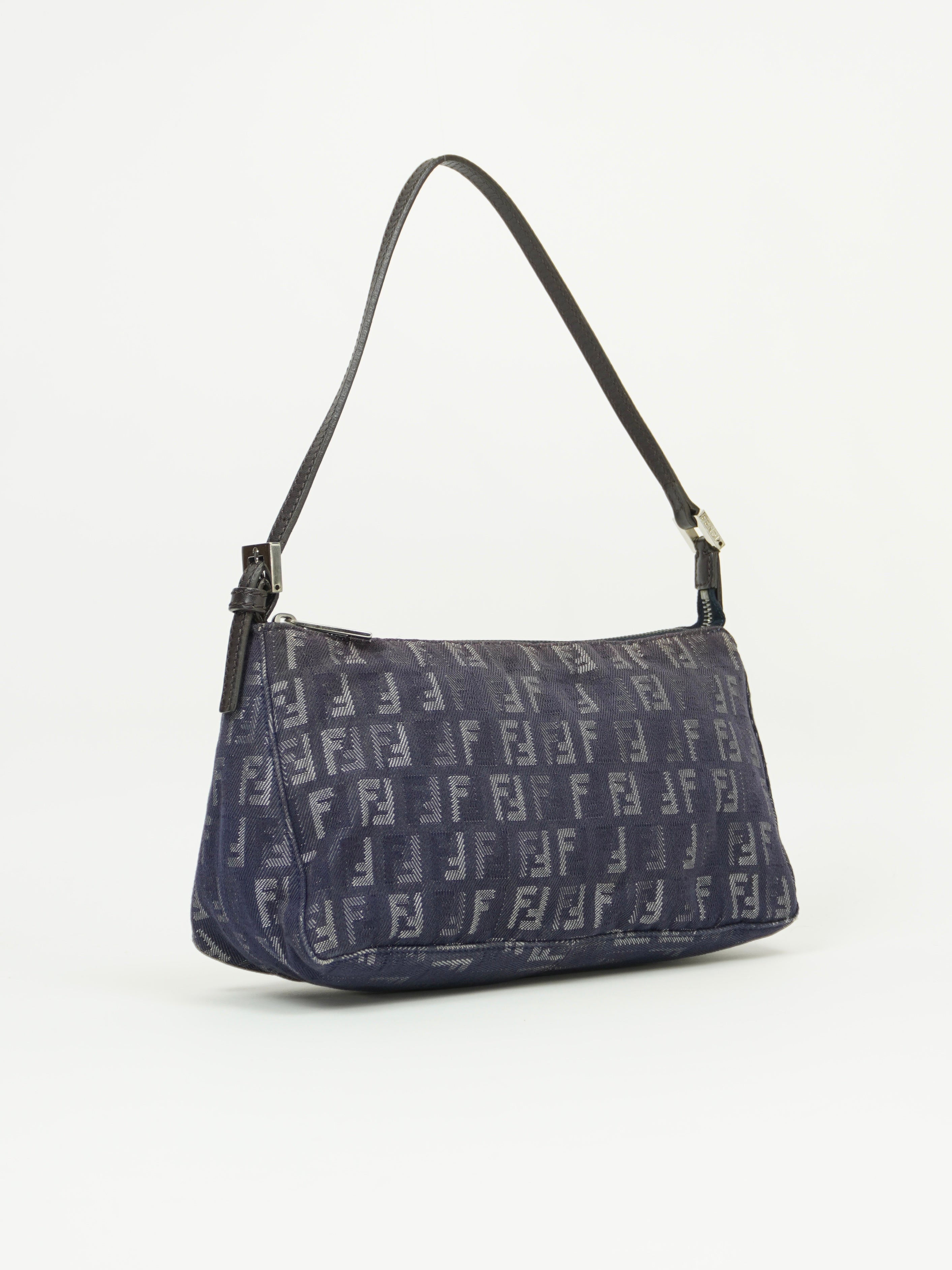 FENDI DENIM ZUCCA SHOULDER BAG