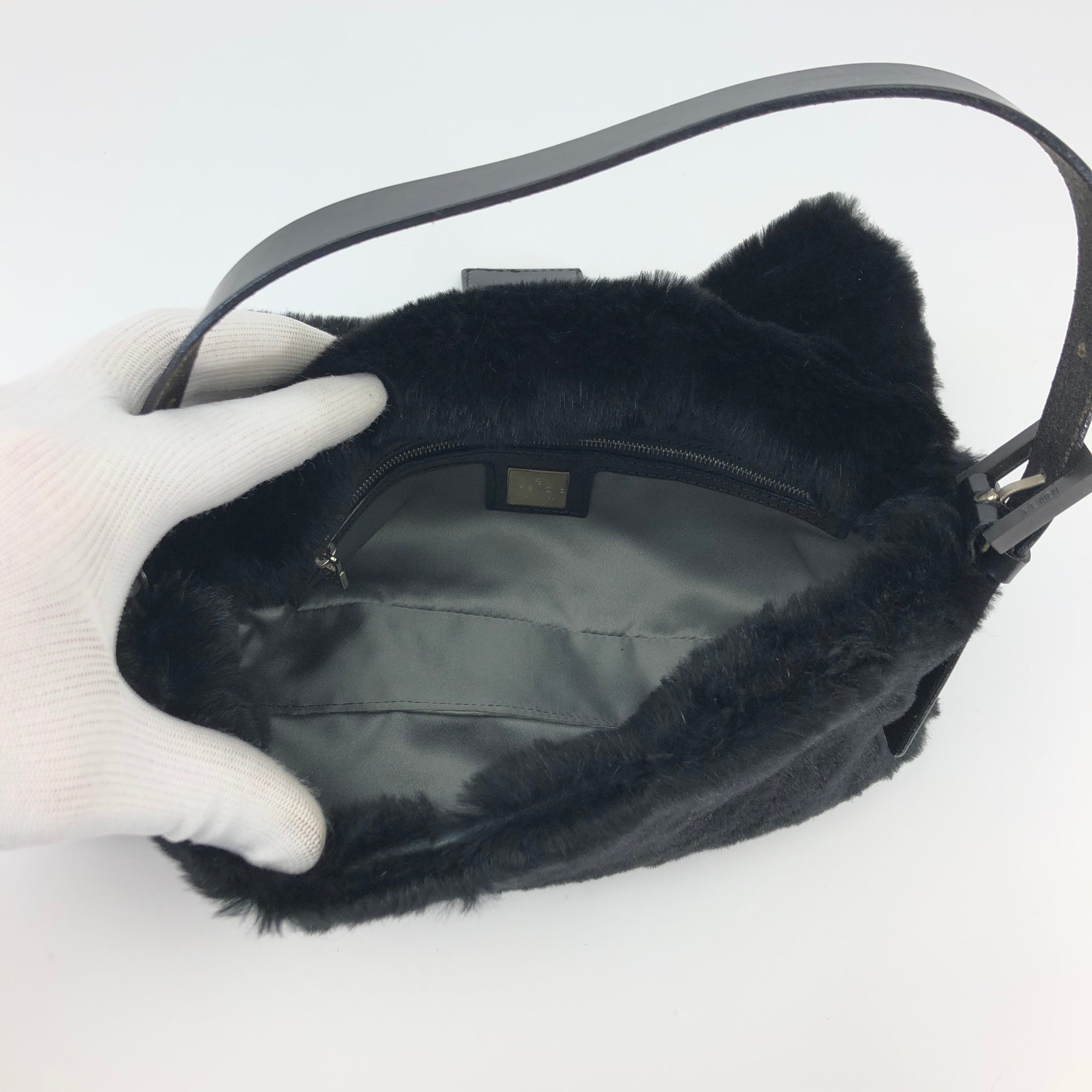 FENDI MINK FUR BAGUETTE BAG