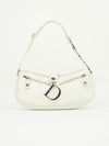 CHRISTIAN DIOR MONOGRAM BAG WITH SILVER HARDWARE