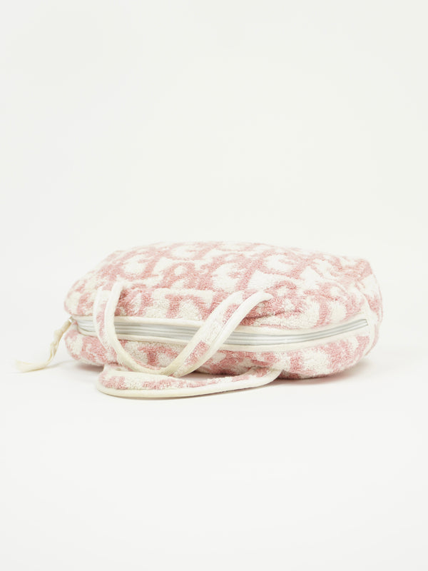 CHRISTIAN DIOR MONOGRAM TERRY CLOTH TOWEL BAG