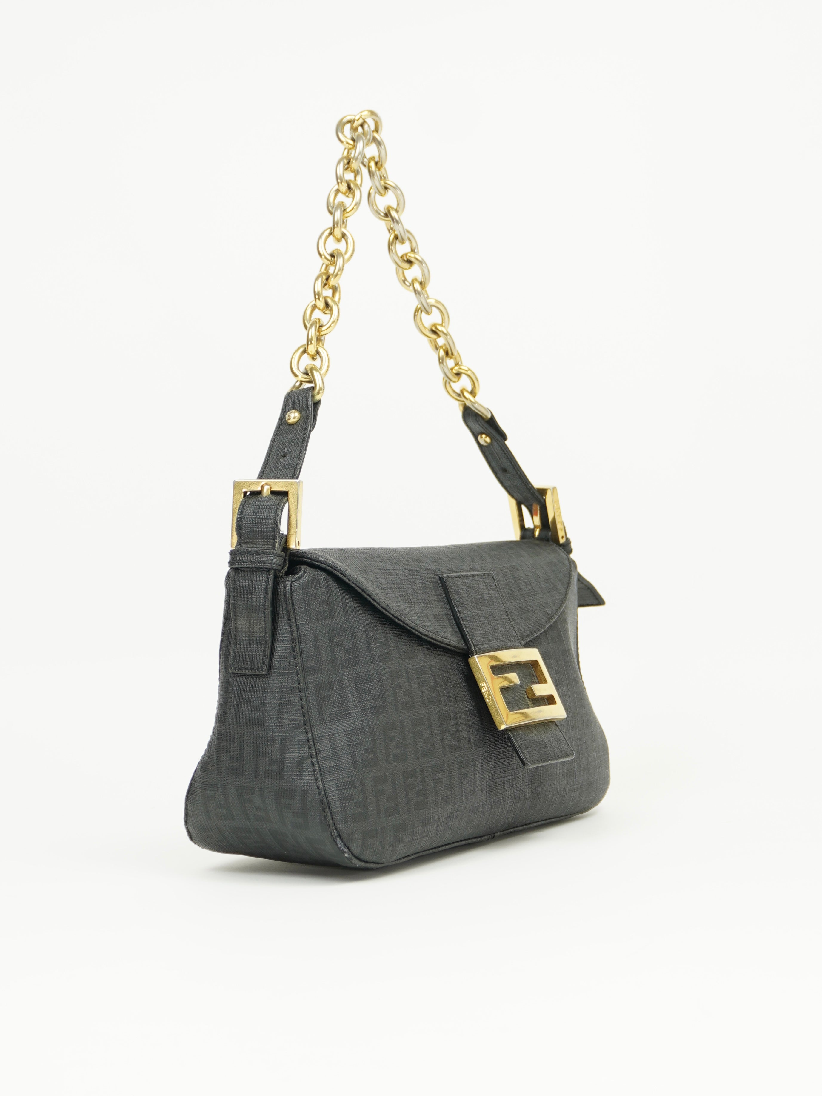 FENDI MONOGRAM CHAIN BAGUETTE