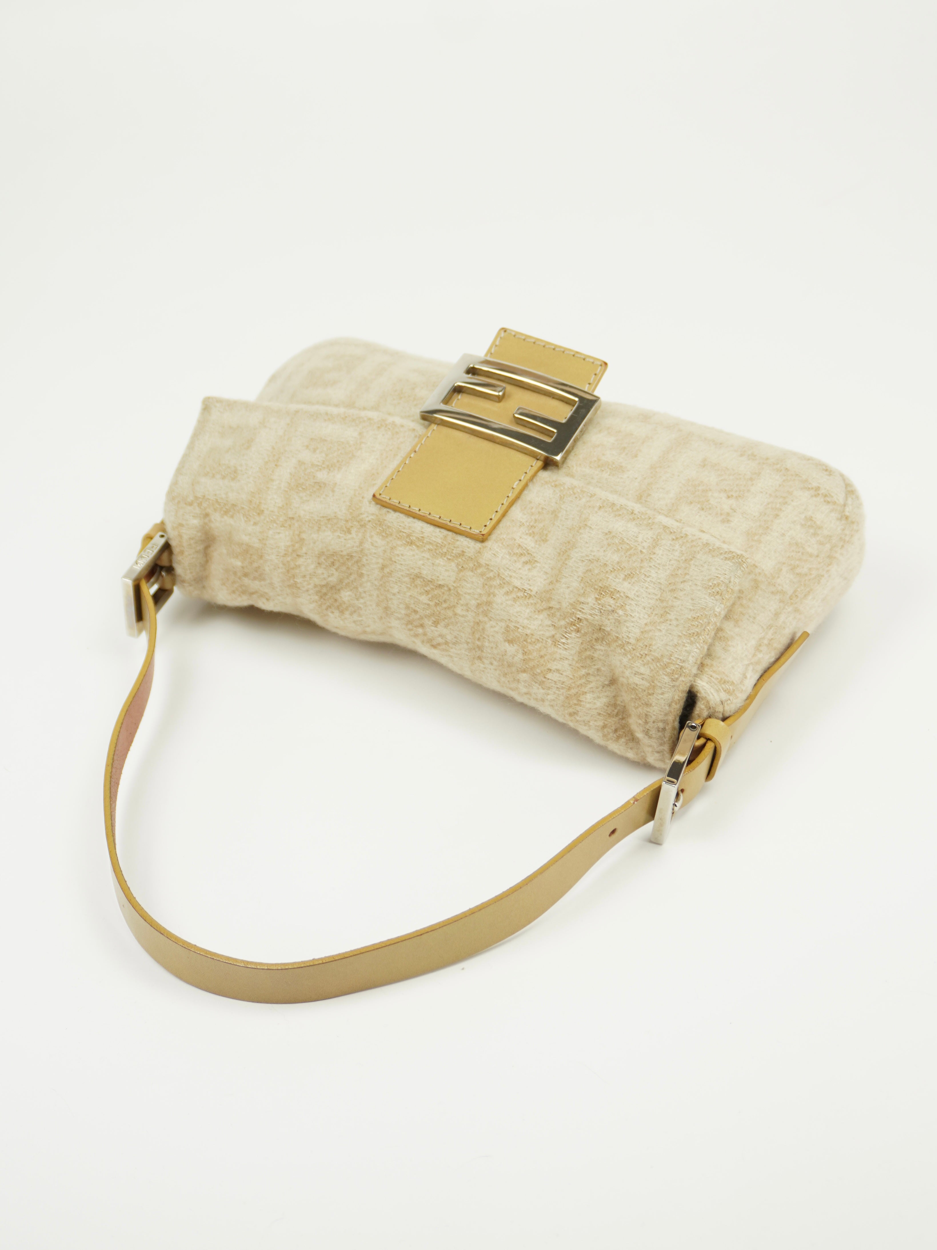 FENDI CASHMERE WOOL BAGUETTE