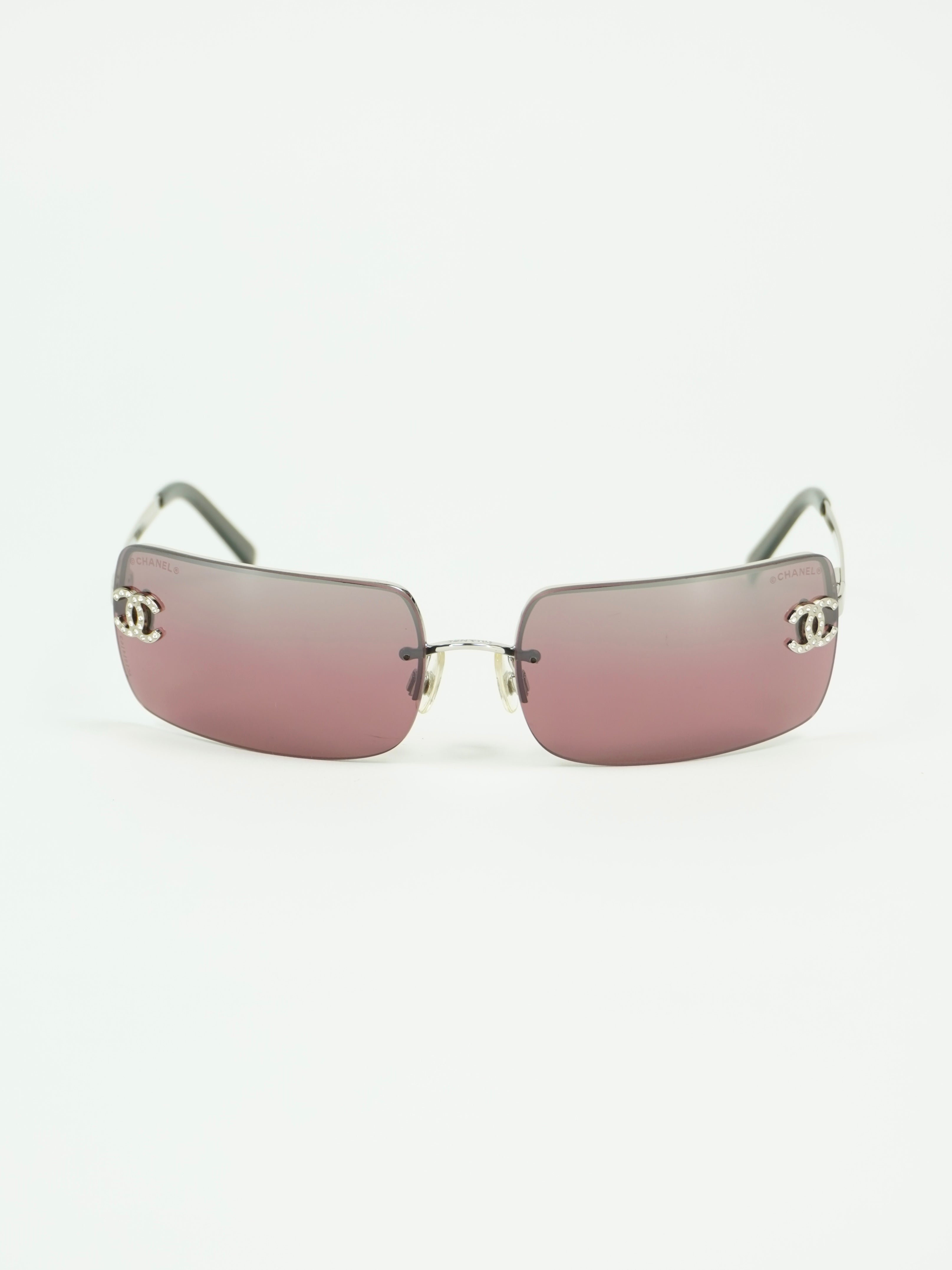 CHANEL RHINESTONE SUNGLASSES