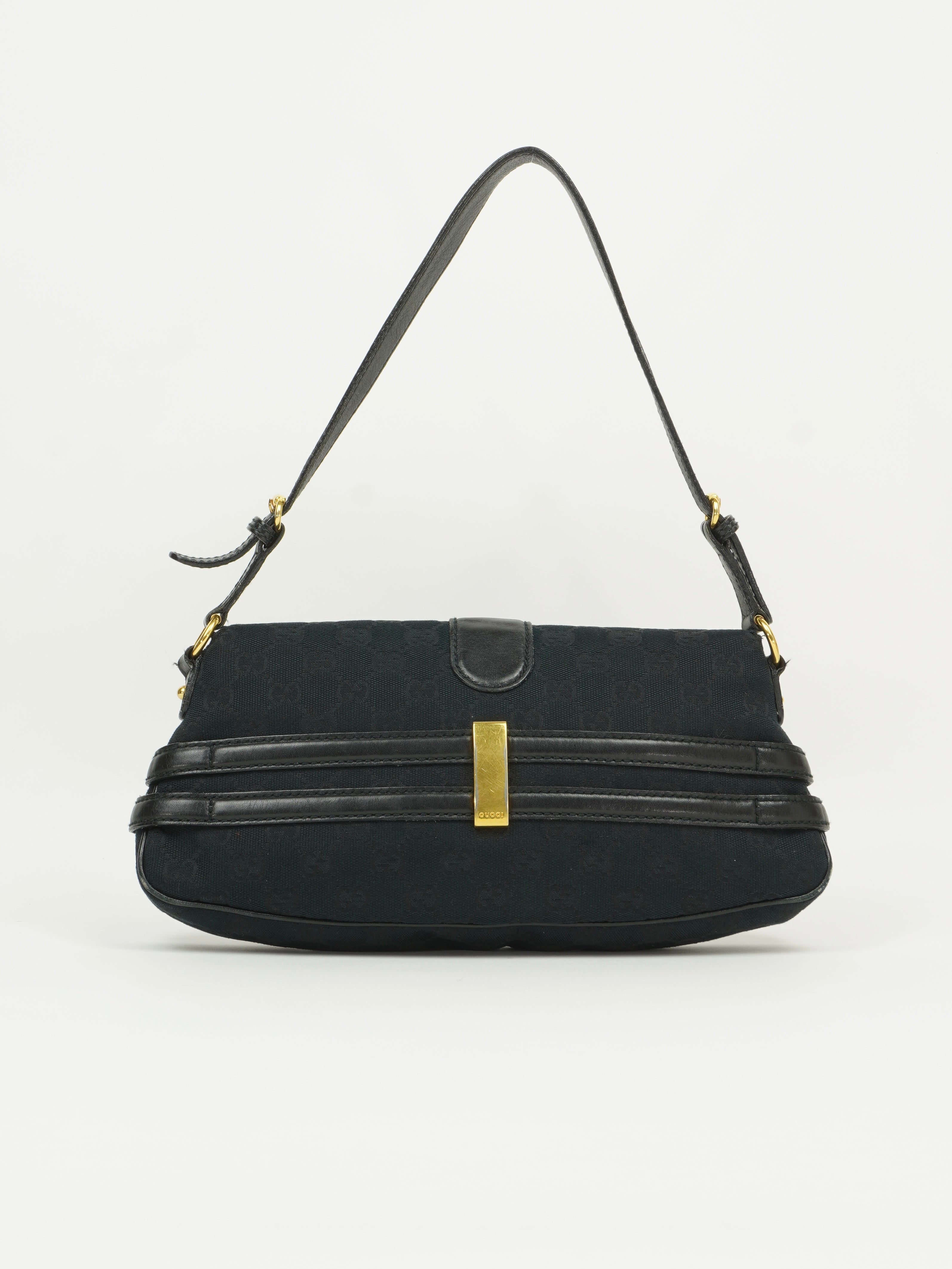 GUCCI MONOGRAM HORSEBIT BAG