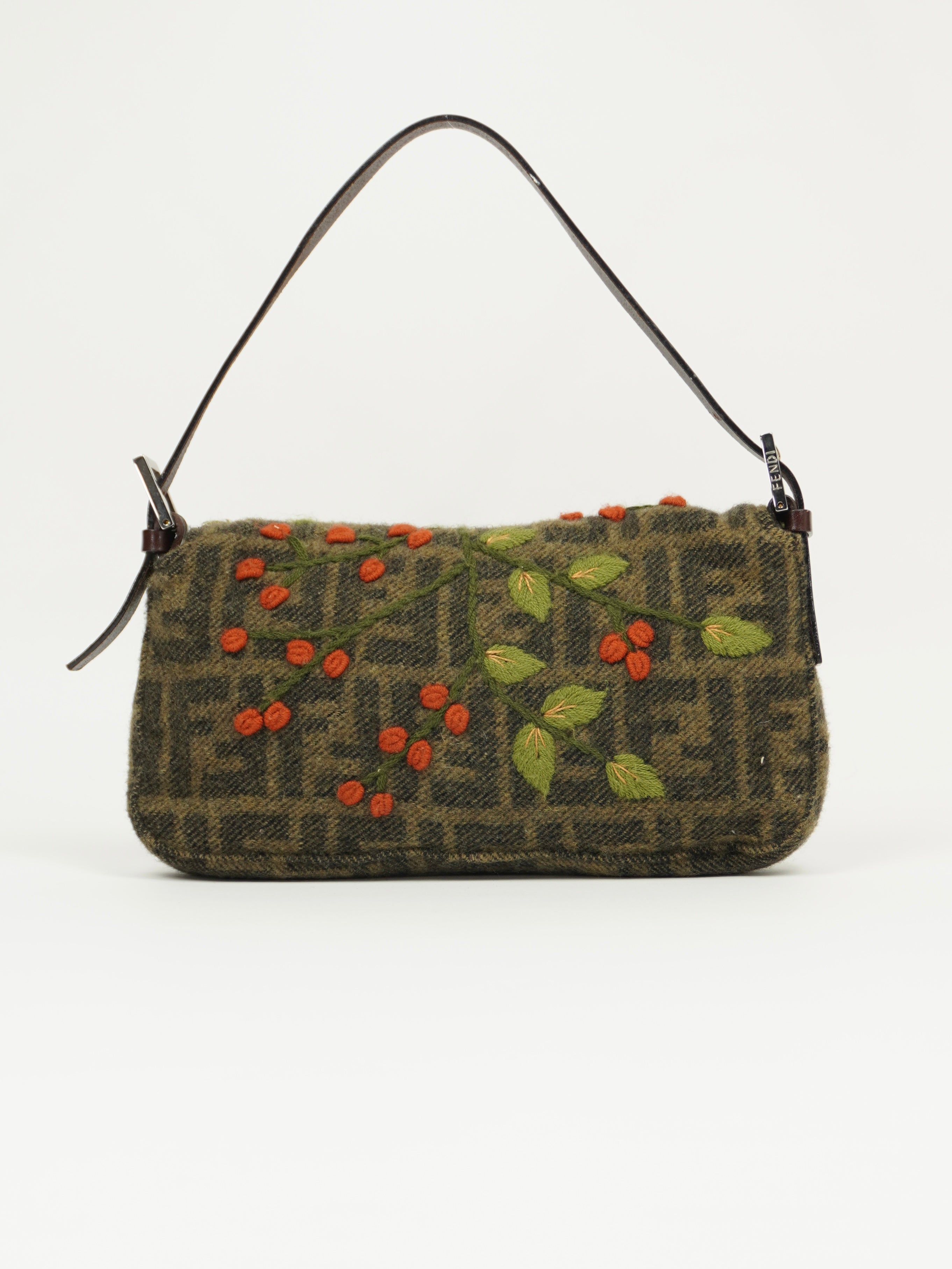 FENDI CASHMERE WOOL BAGUETTE