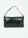 FENDI SNAKESKIN EMBOSSED LEATHER BAGUETTE