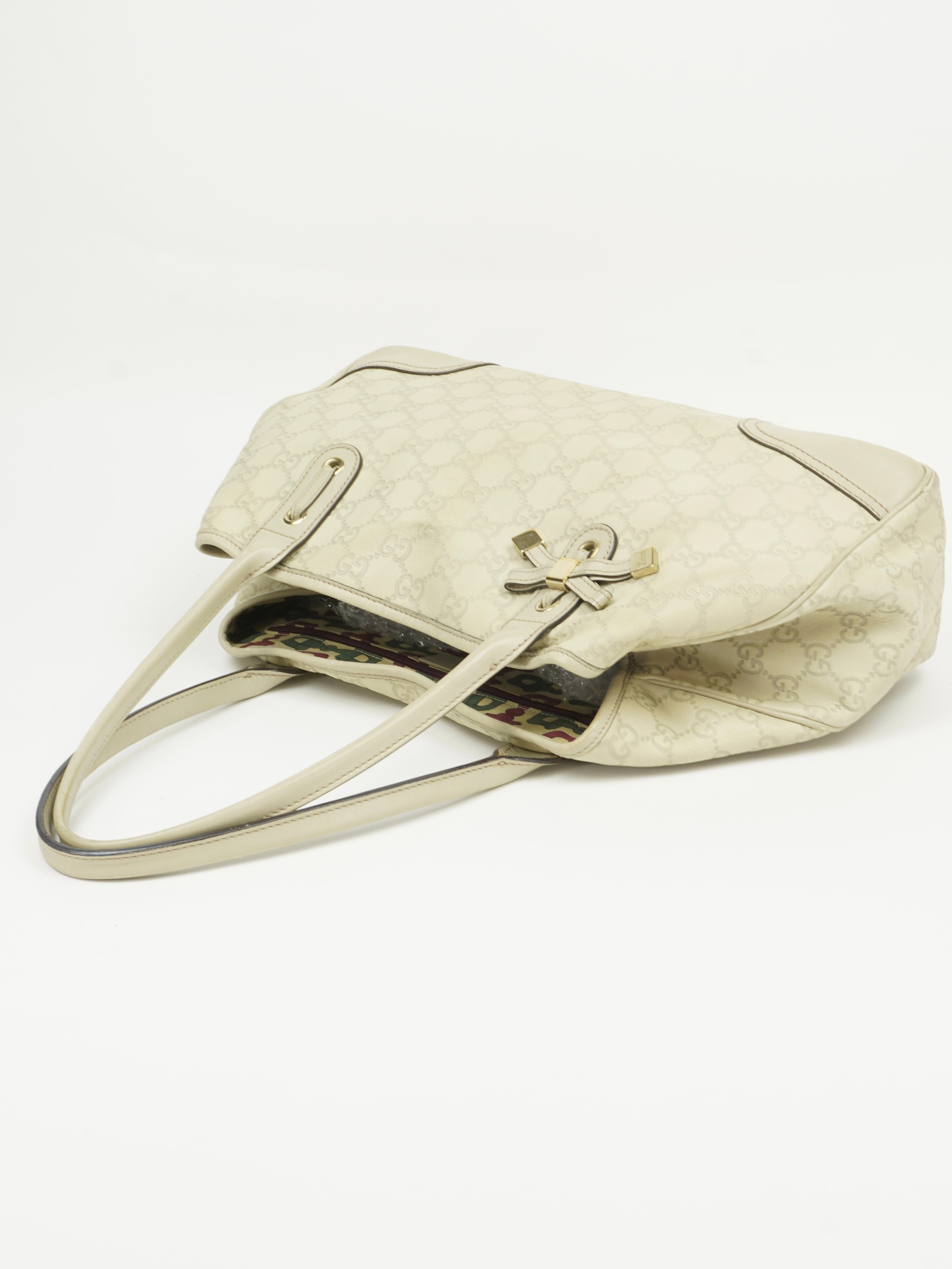 GUCCI MONOGRAM LEATHER BAG