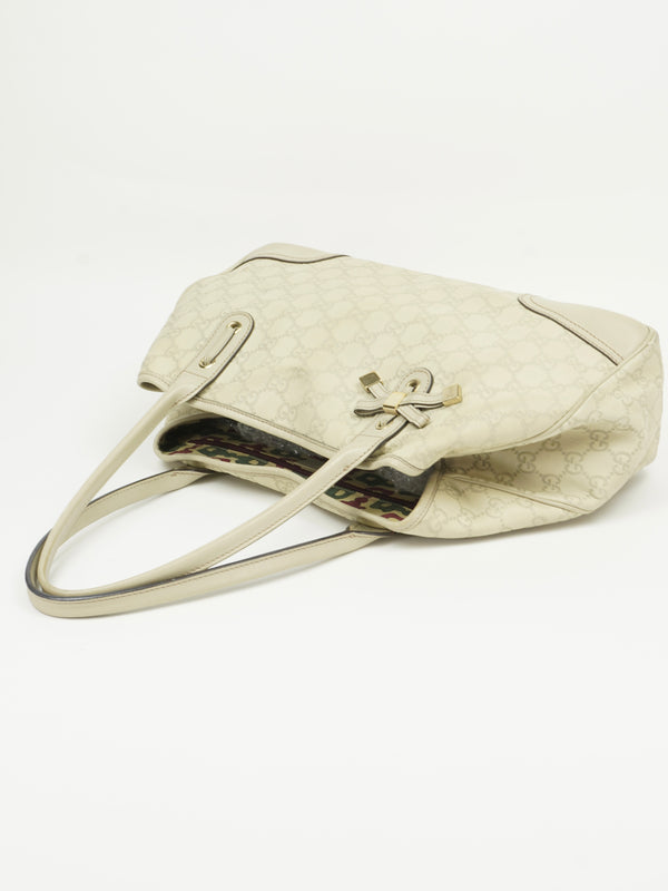 GUCCI MONOGRAM LEATHER BAG