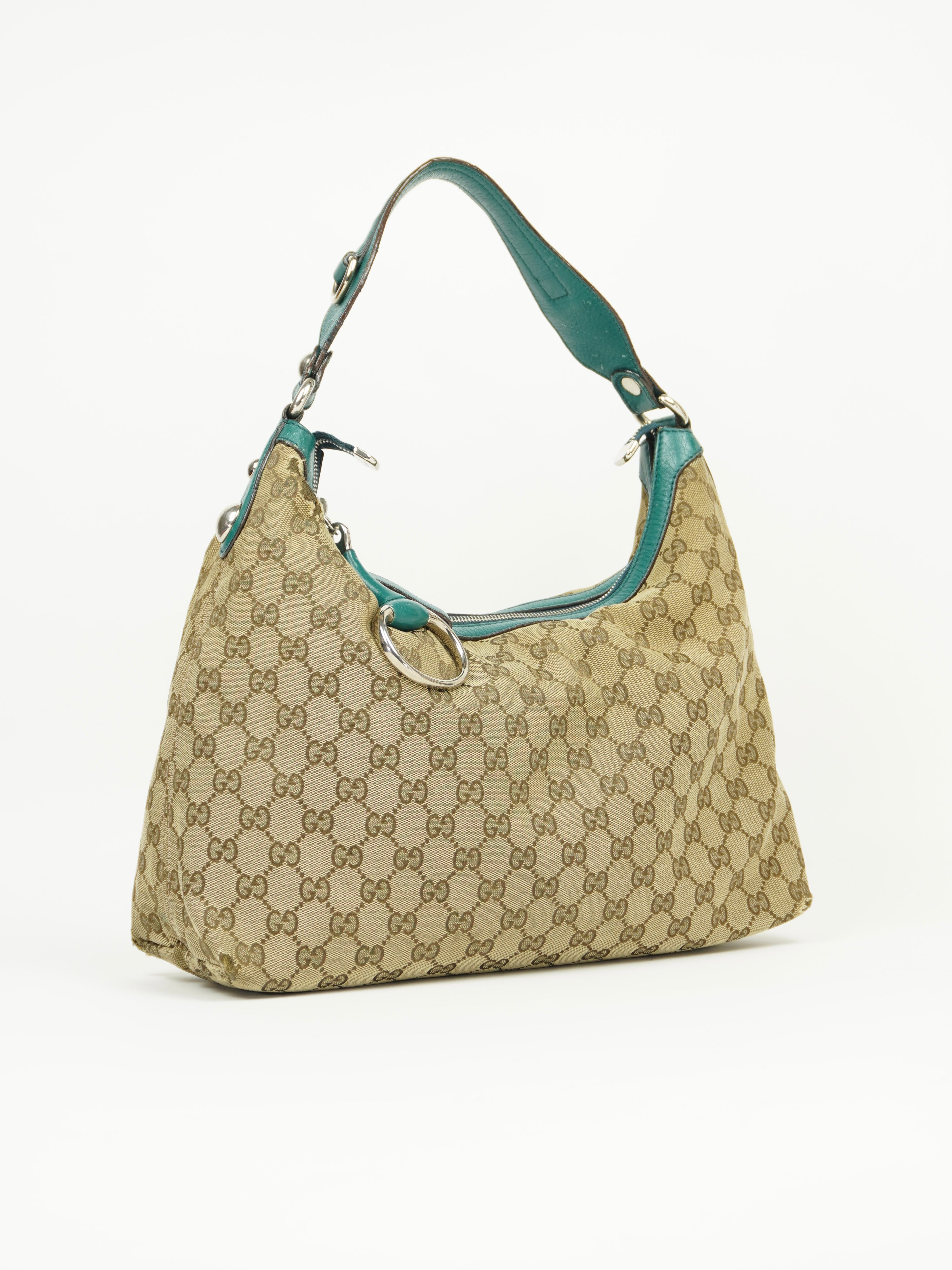 GUCCI MONOGRAM HORSEBIT BAG