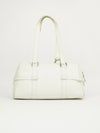 CHRISTIAN DIOR LEATHER BAG WITH SILVER HARDWARE