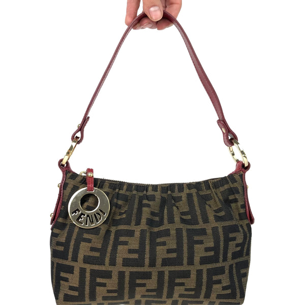 FENDI ZUCCA SHOULDER BAG