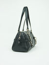 CHRISTIAN DIOR LEATHER BAG WITH SILVER HARDWARE