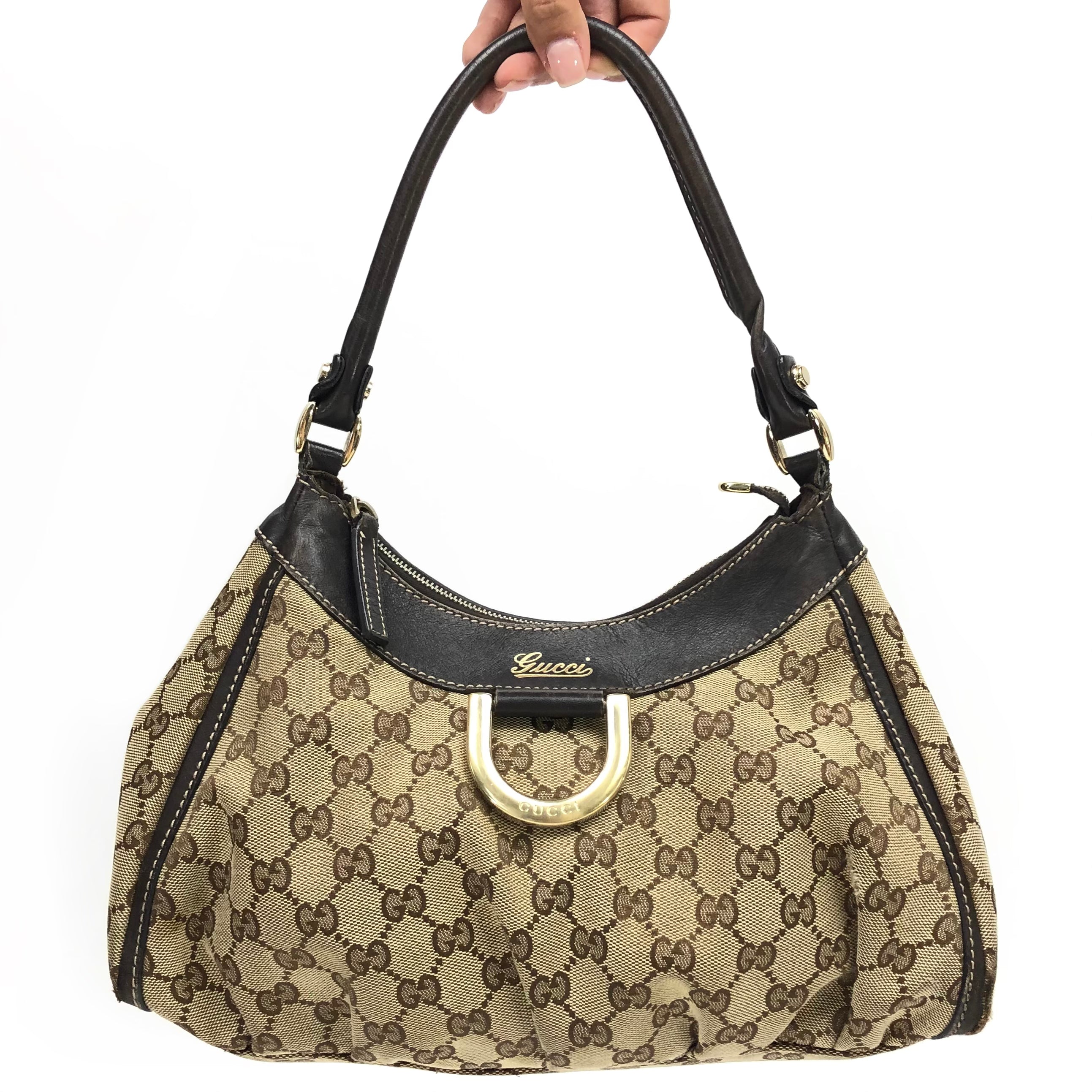 Gucci Monogram Abbey Shoulder Bag