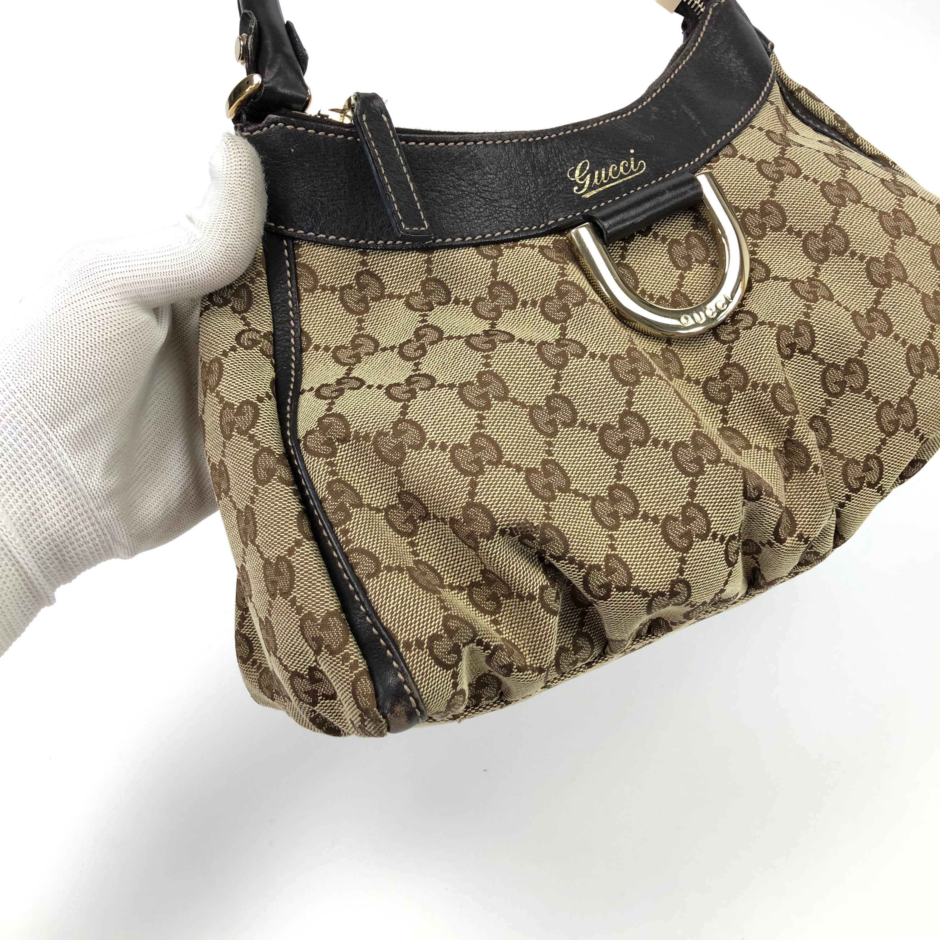 Gucci Monogram Abbey Shoulder Bag