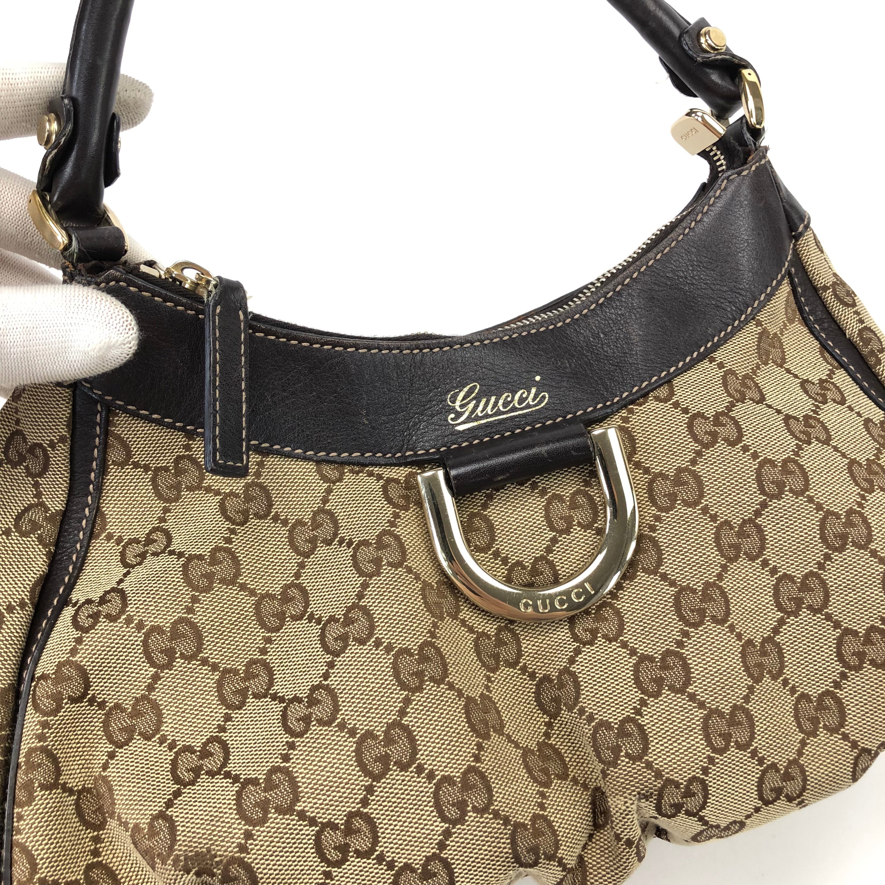 Gucci Monogram Abbey Shoulder Bag