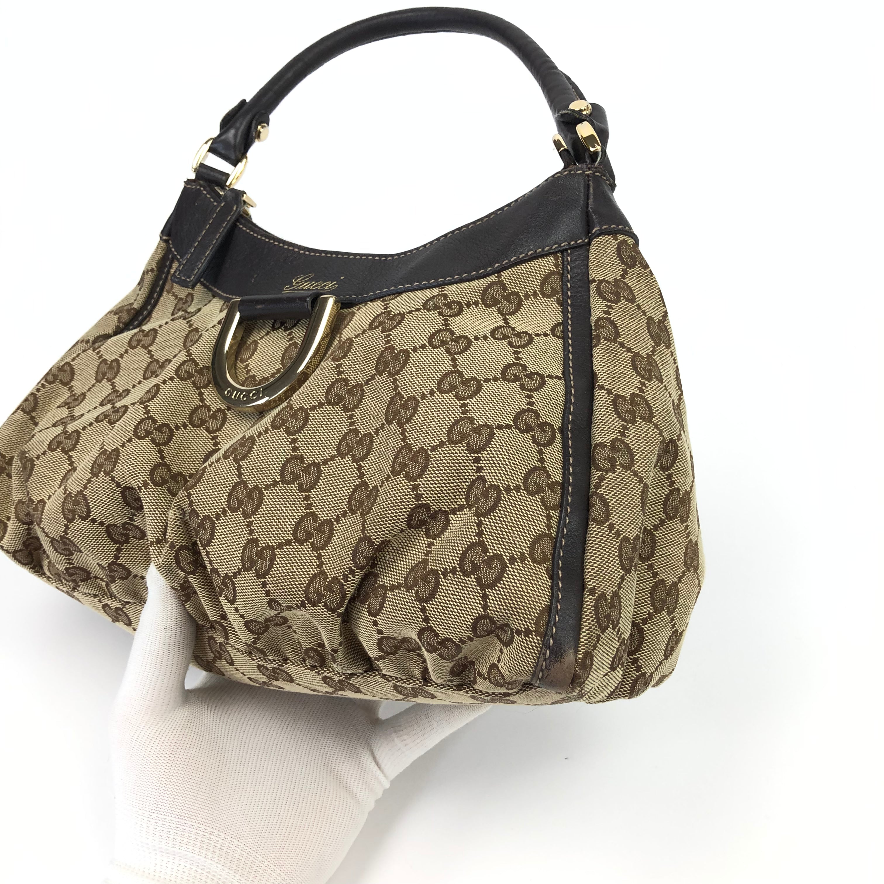 Gucci Monogram Abbey Shoulder Bag