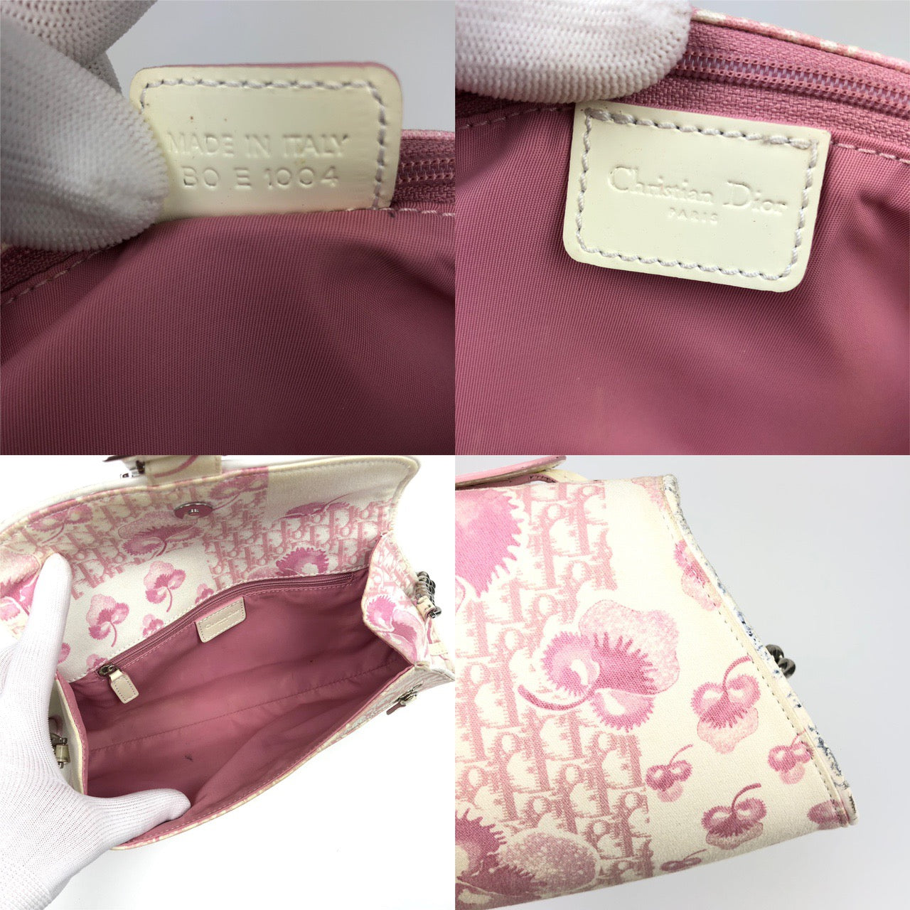 Christian Dior Cherry Blossom Monogram Shoulder Bag