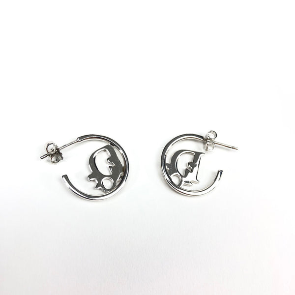 Christian Dior Monogram Hoop Earrings