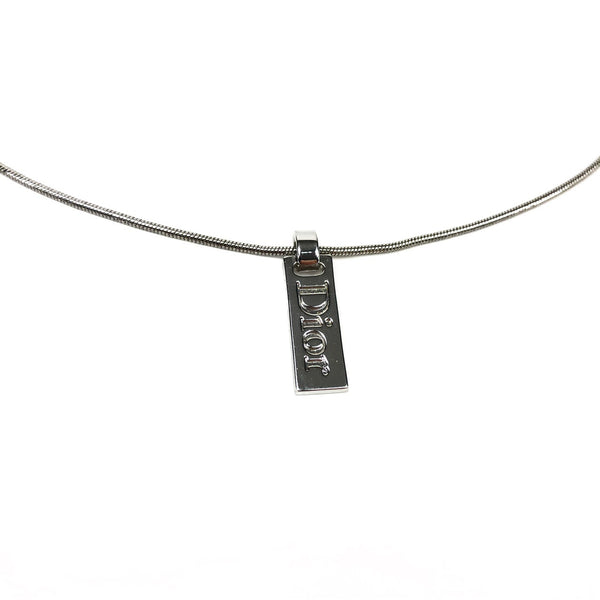Christian Dior Tag Necklace