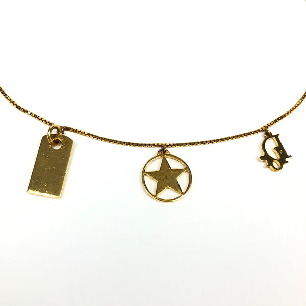 Christian Dior Triple Logo Necklace