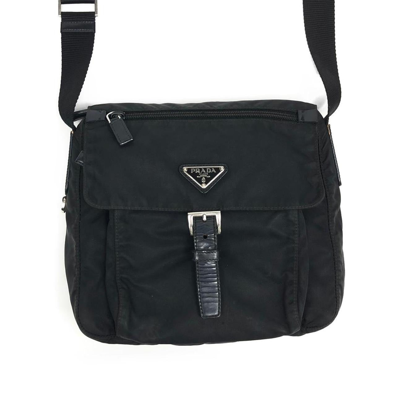 PRADA NYLON BUCKLE CROSSBODY BAG