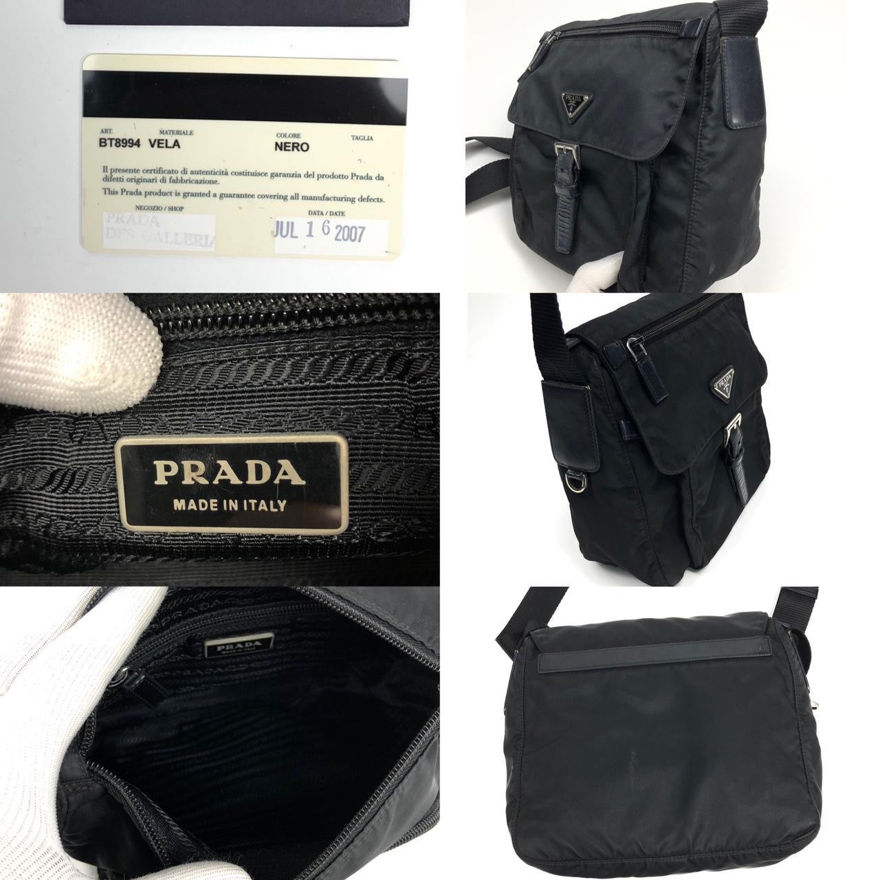 PRADA NYLON BUCKLE CROSSBODY BAG