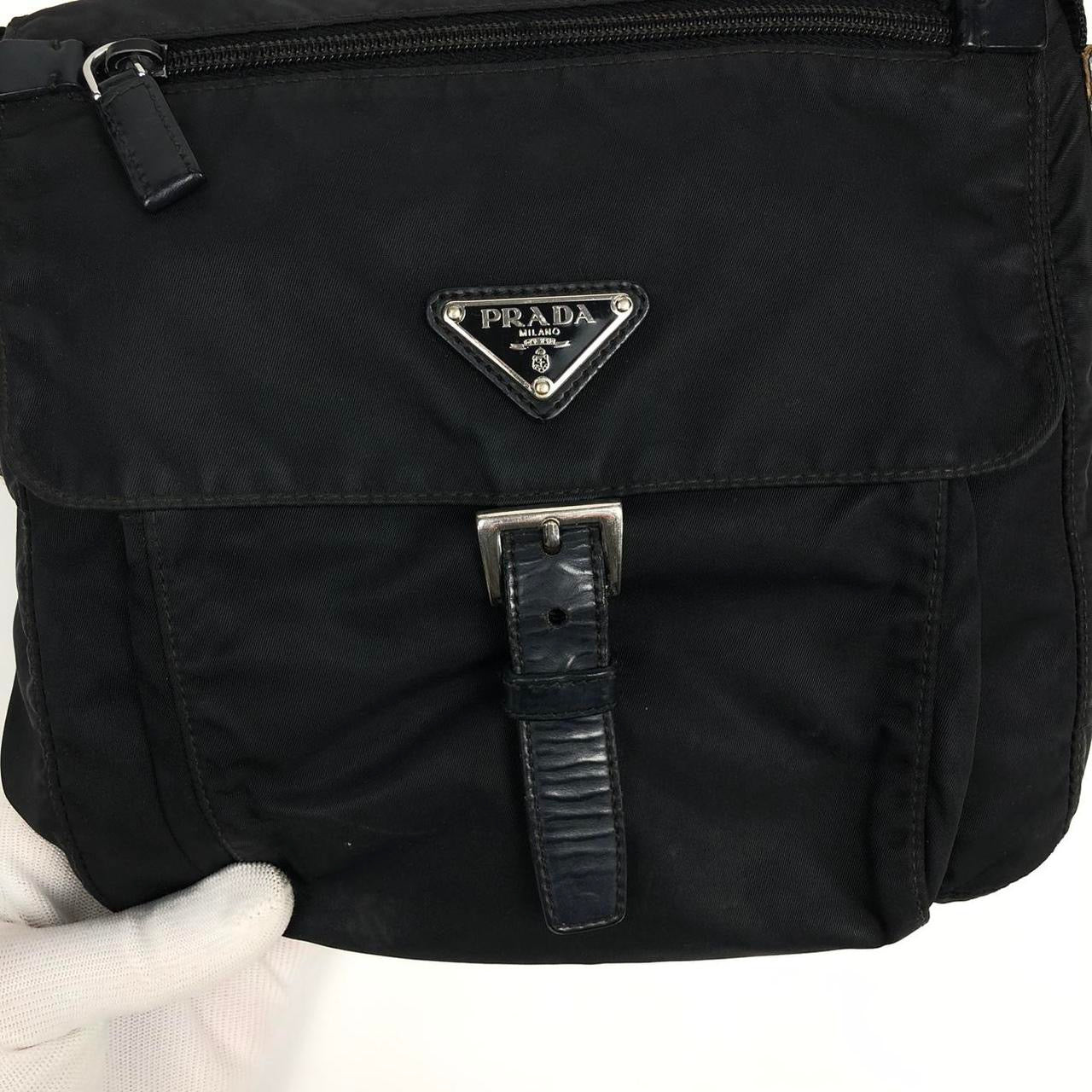 PRADA NYLON BUCKLE CROSSBODY BAG