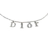 CHRISTIAN DIOR JEWELLED SPELL-OUT NECKLACE