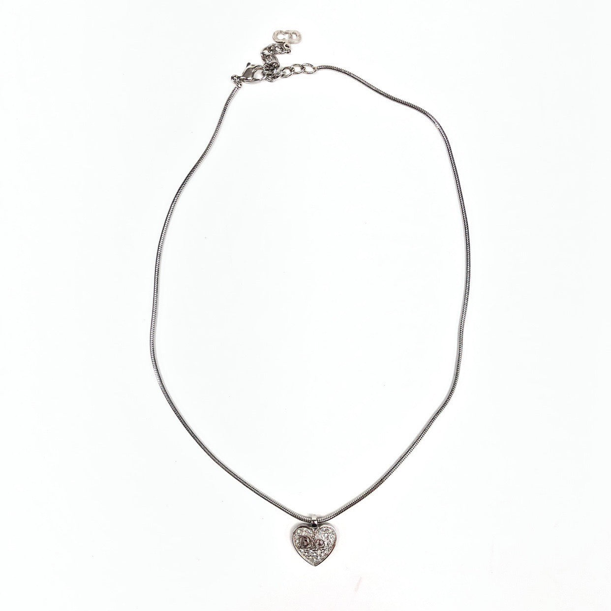 Christian Dior Jewelled Heart Necklace