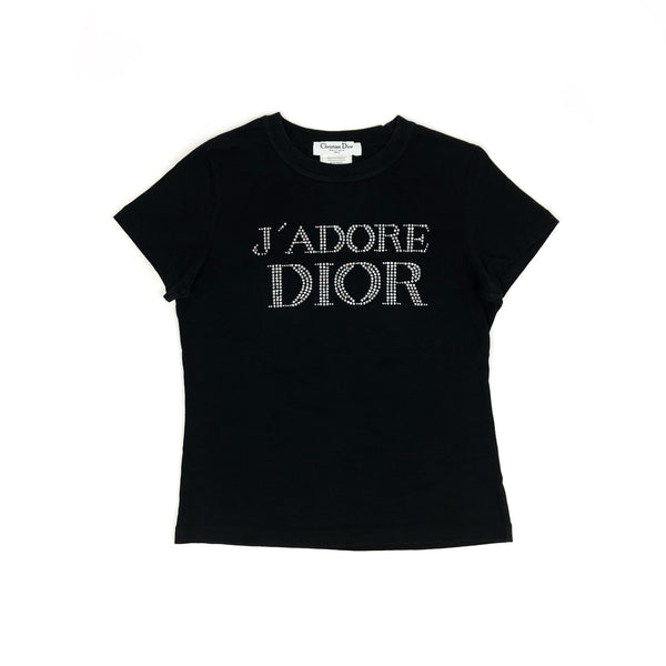 Christian Dior Diamanté Spell-out T-Shirt
