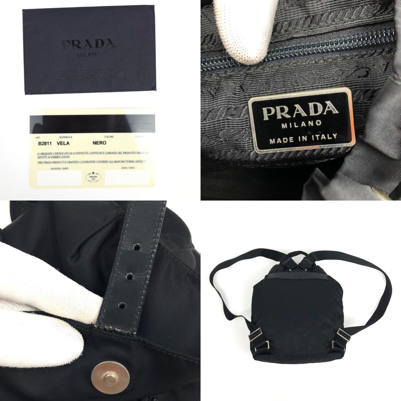 Prada Nylon Double Buckle Backpack